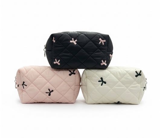 Neceser acolchado lazo