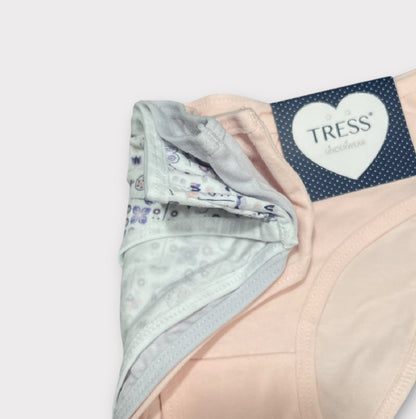 Braguitas algodón niña (pack de 3 unidades)talla 1A a 6A