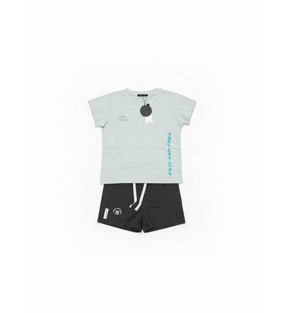 Pijama Niño TRESS | Camiseta + Short "Fast and Free"