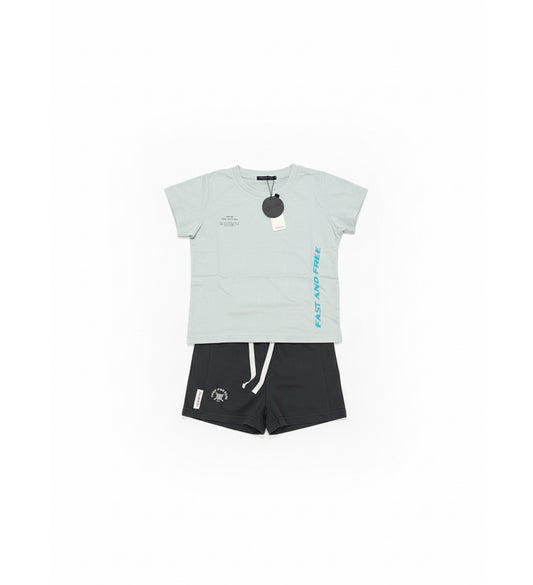 Pijama Niño TRESS | Camiseta + Short "Fast and Free"