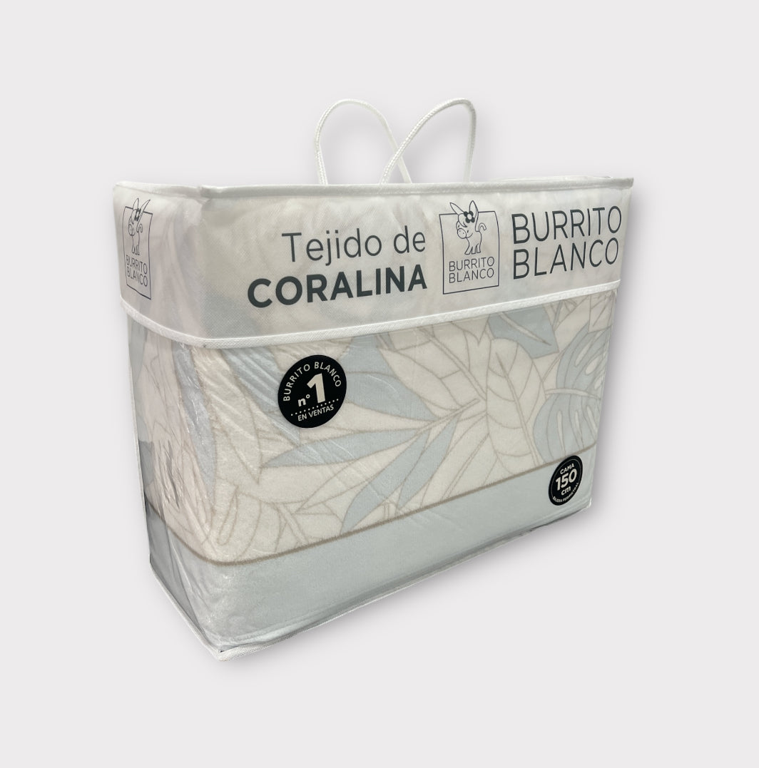 Sábanas de Coralina Burrito Blanco 135 cm