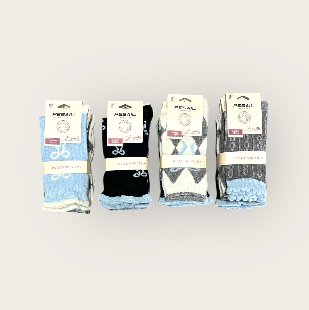Calcetines térmico de lana persail( pack de 12 pares)