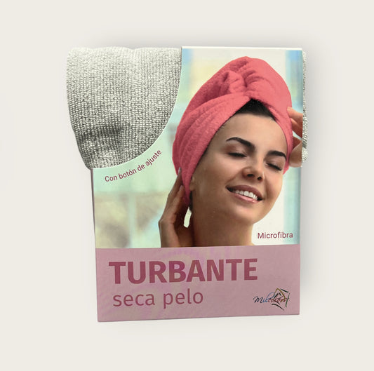 Toalla turbante para el secado del cabello