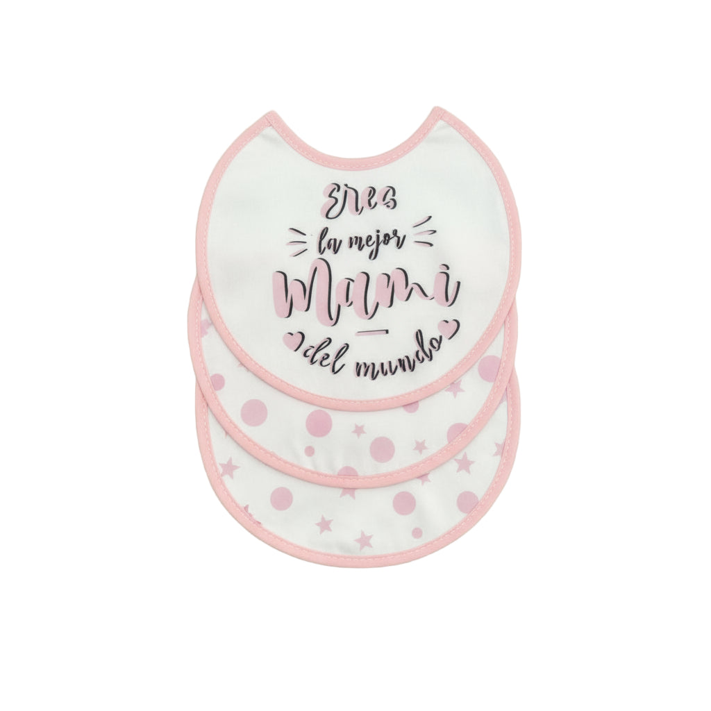 Babero plastificado (pack de 3 unidades) 20x20