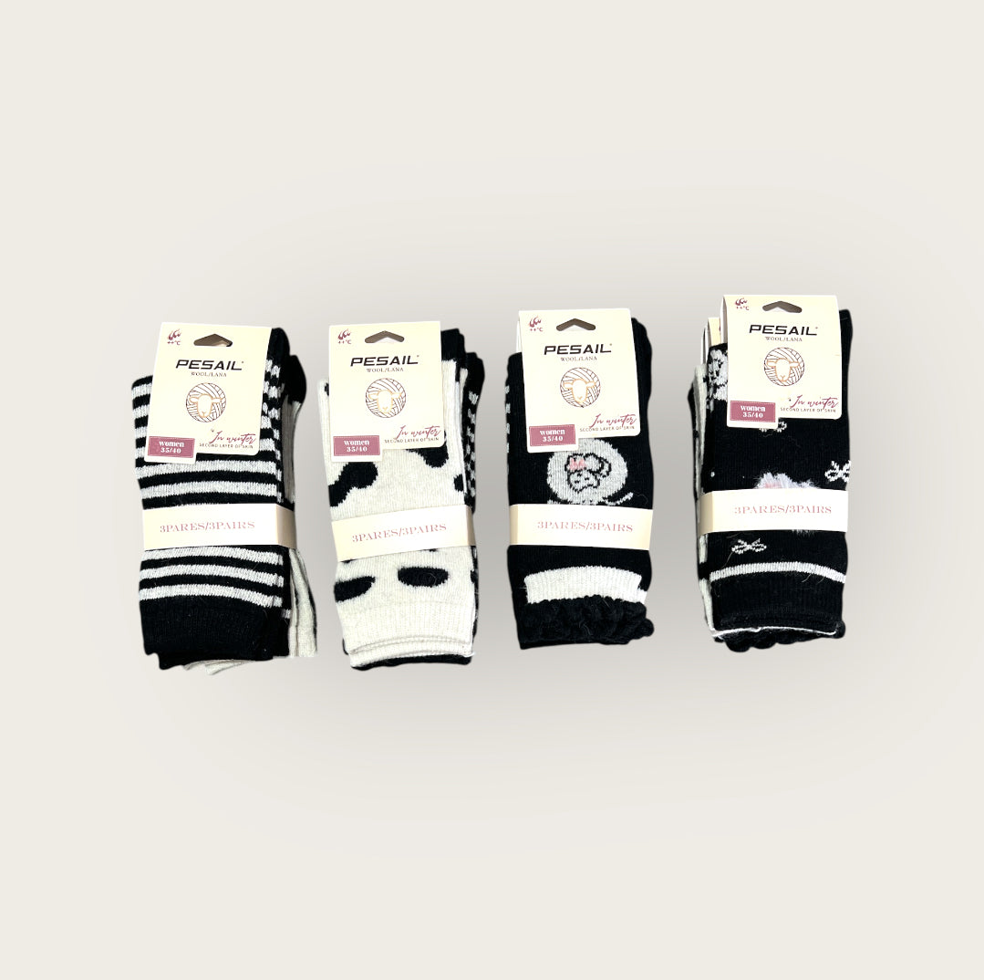 Calcetines térmico de lana persail( pack de 12 pares)