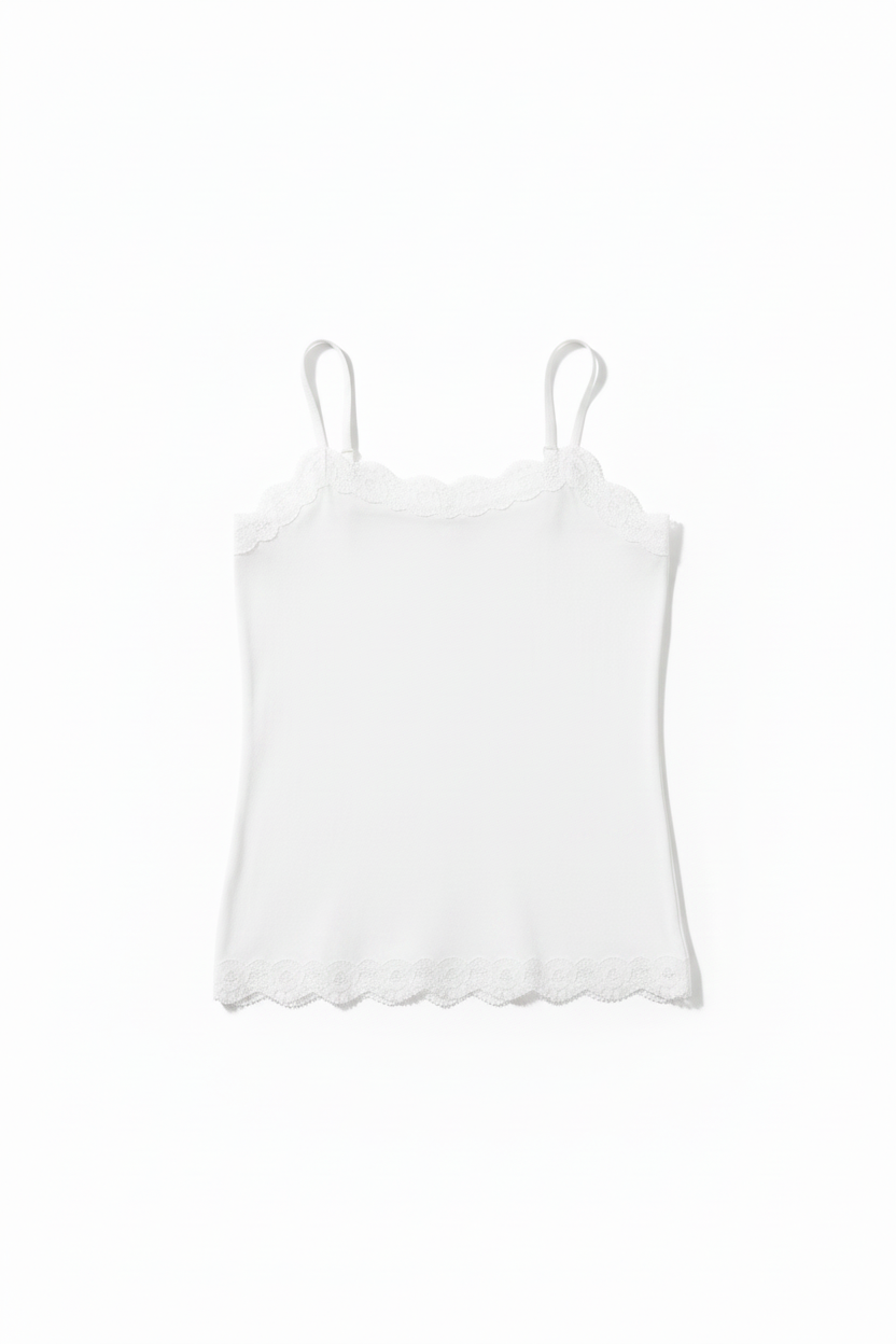 Camiseta de tirantes con encaje