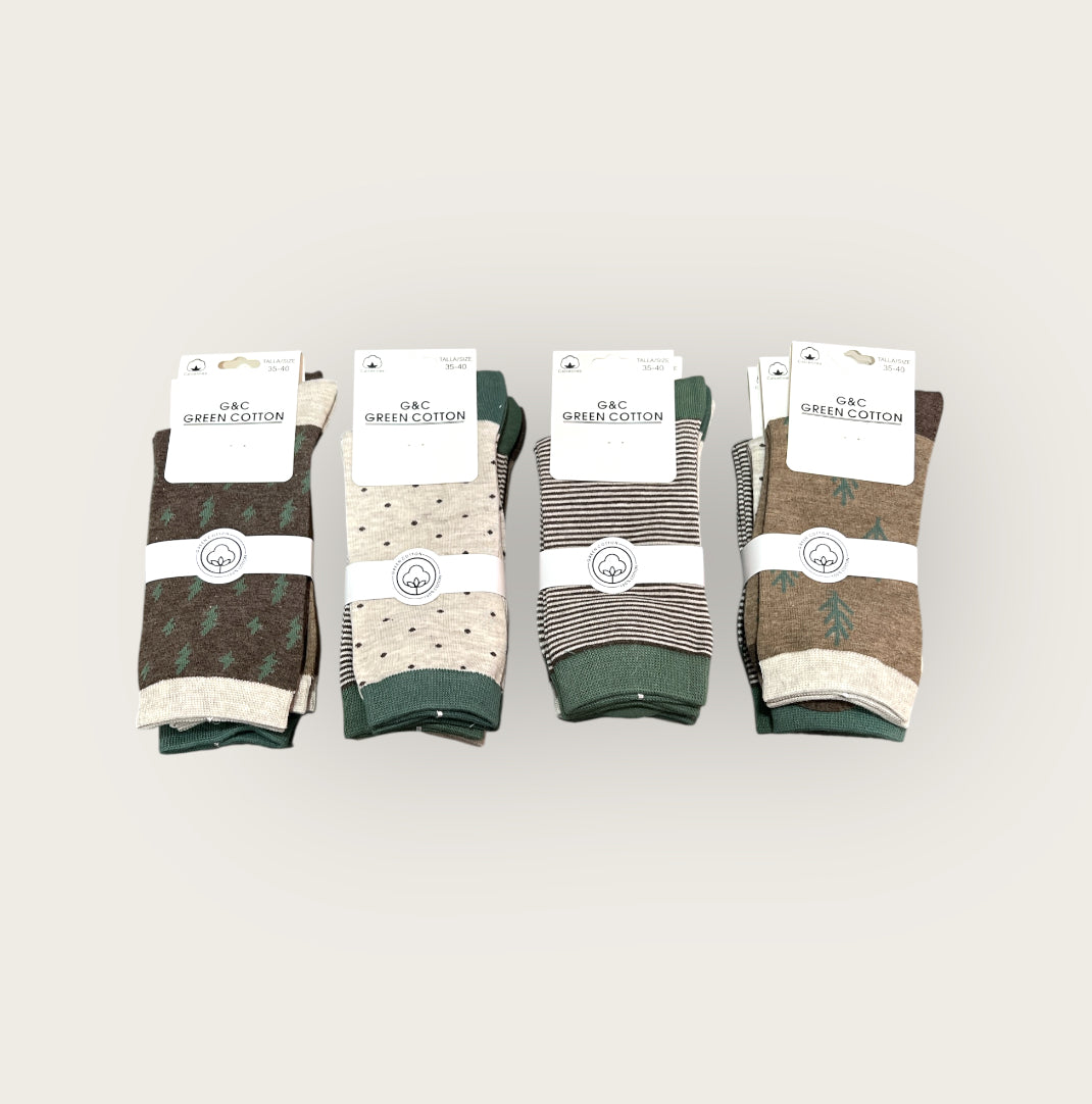 Calcetines medio de algodón 35/40 ( pack de 12 pares)