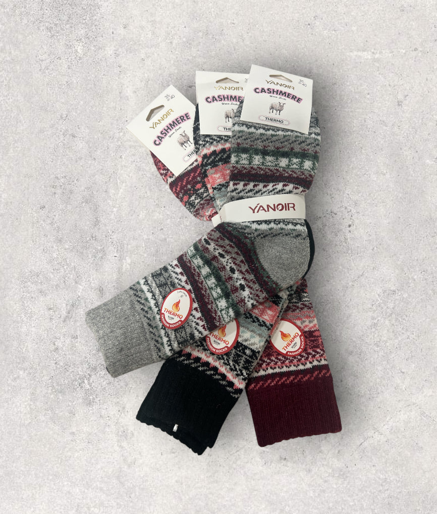 Calcetines térmicos de lana  yanoir cashmere (Pack de 3 pares)