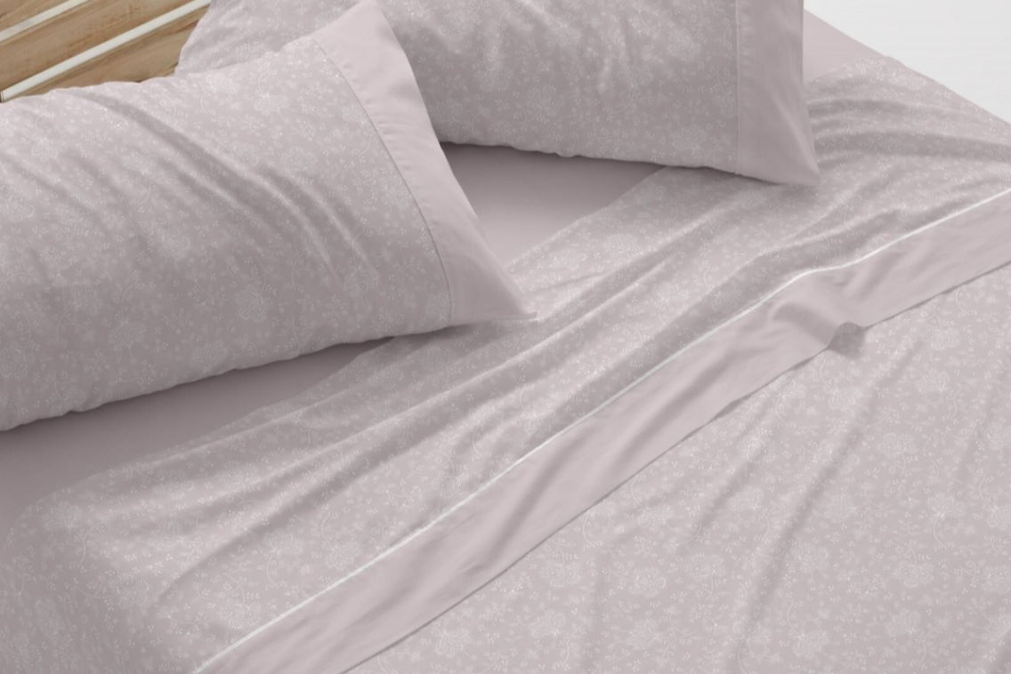 Juego de Sábana Burrito Blanco  (2 fundas de almohada) 150/160cm