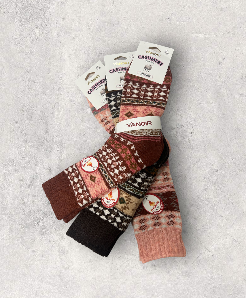 Calcetines térmicos de lana  yanoir cashmere (Pack de 3 pares)