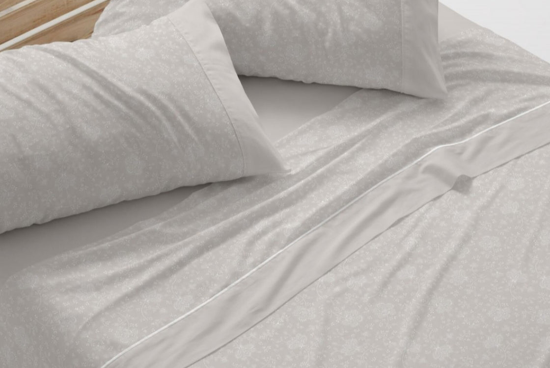 Juego de Sábana de Franela Burrito Blanco 90cm