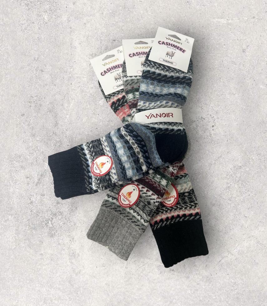 Calcetines térmicos de lana  yanoir cashmere (Pack de 3 pares)