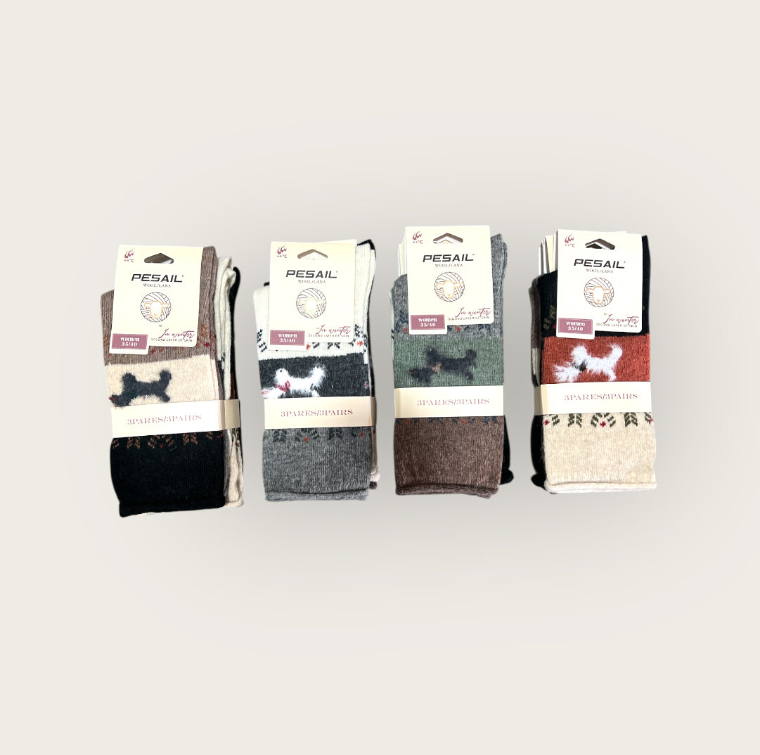 Calcetines térmicos de lana SIN PUÑO persail( pack de 12 pares )