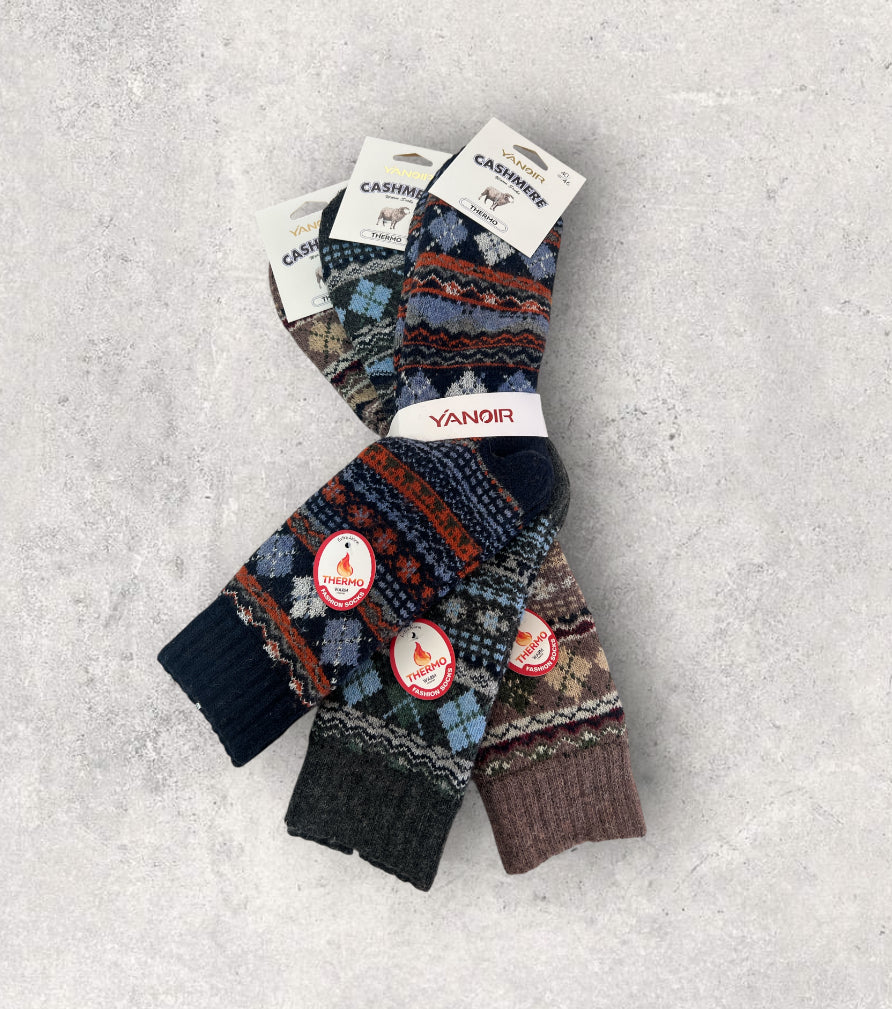 Calcetines térmicos de lana yanoir cashmere (pack de 3 pares)H