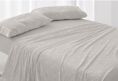 Juego de Sábana Burrito Blanco  (2 fundas de almohada) 150/160cm