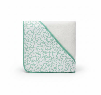 Capa de Baño Bebé con Capucha 100% Algodón – Estampado Ositos
