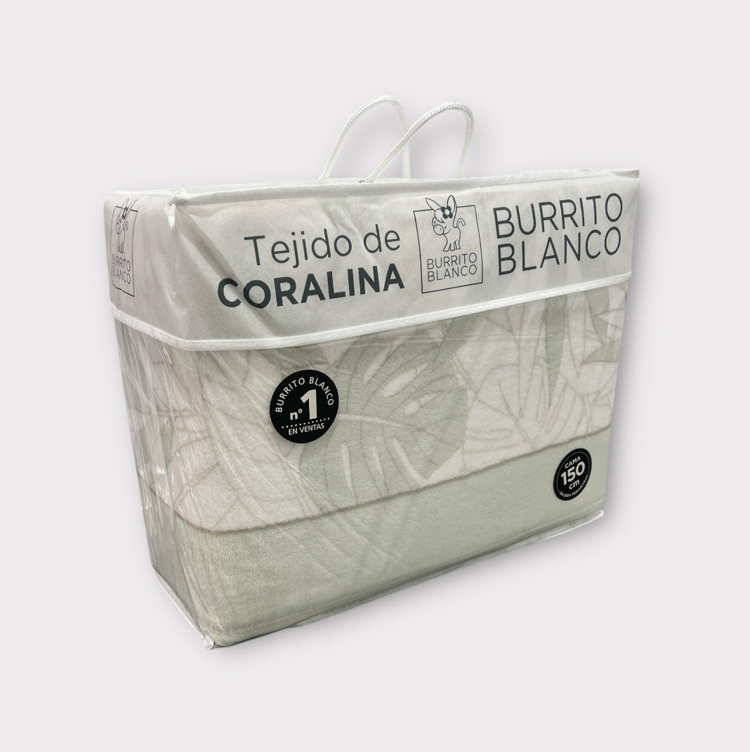 Sábanas de Coralina Burrito Blanco 135 cm