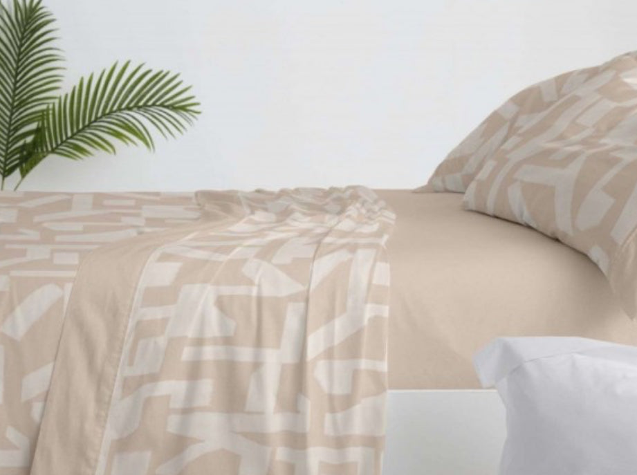 Juego de Sábanas de Verano Burrito Blanco 150/160cm con 2 Fundas de Almohada
