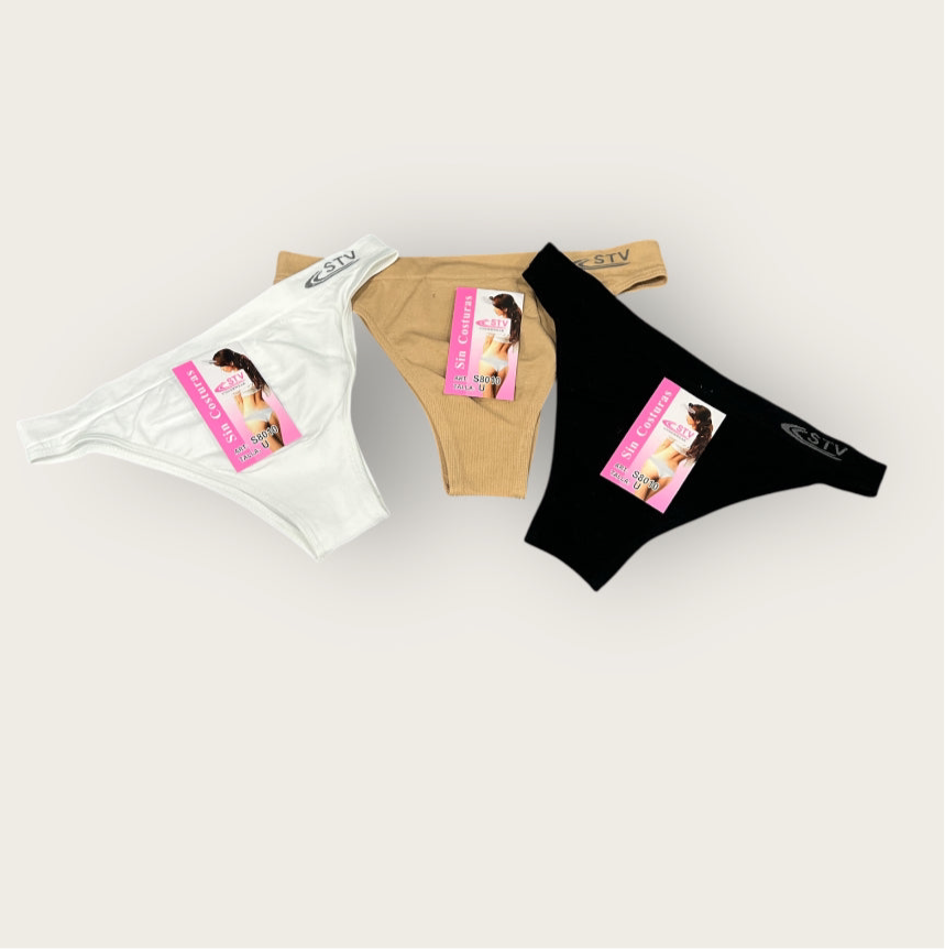 Braguita brasileña sin costuras STV(pack de 6 unidades)
