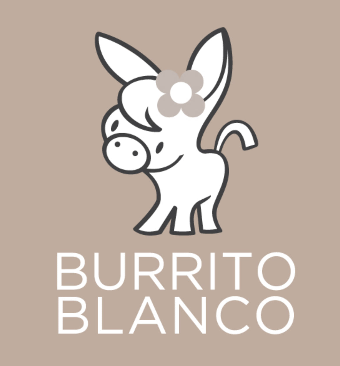 Juego de sábana 3 piezas Burrito blanco