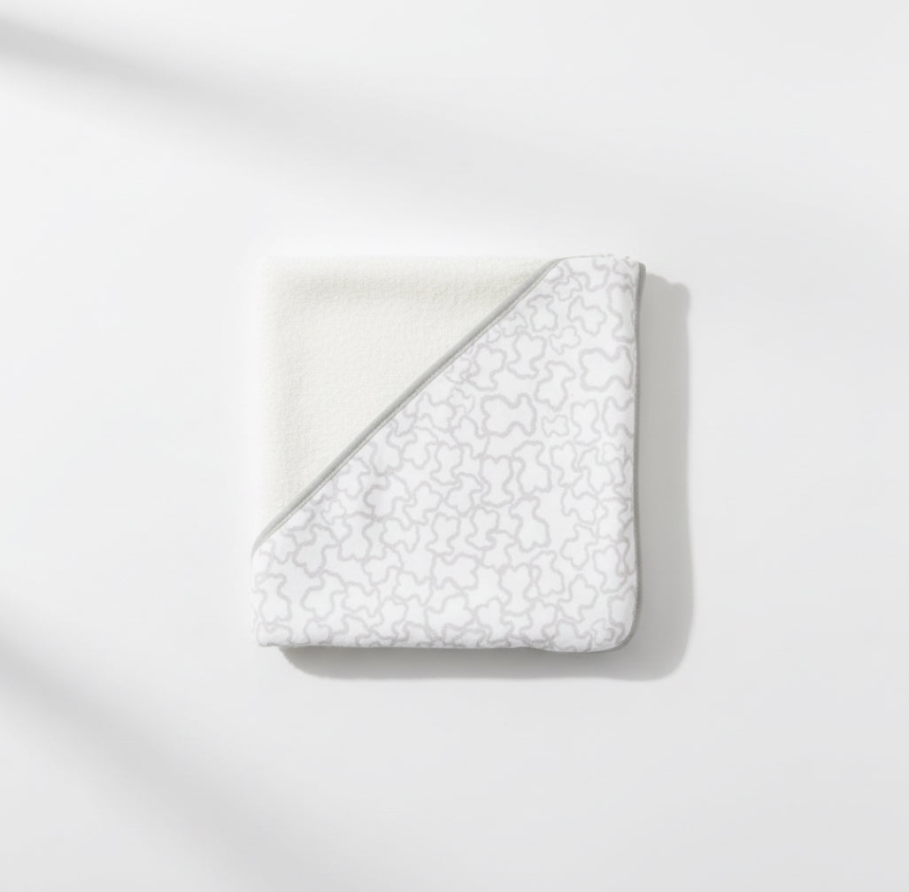 Capa de Baño Bebé con Capucha 100% Algodón – Estampado Ositos