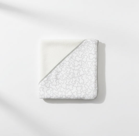 Capa de Baño Bebé con Capucha 100% Algodón – Estampado Ositos