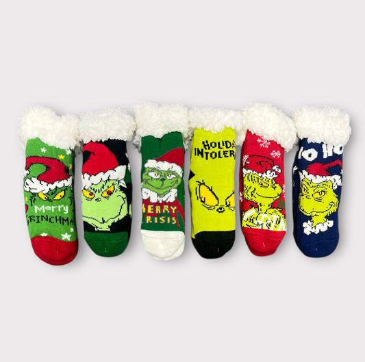 Calcetín navideño El Grinch