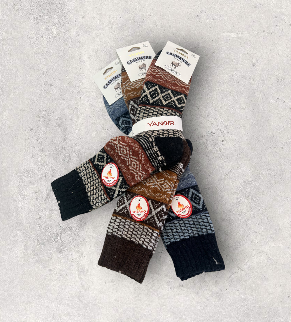 Calcetines térmicos de lana yanoir cashmere (pack de 3 pares)H