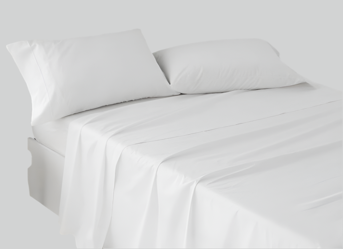 Juego de sabana Burrito blanco 4 piezas. (2 almohadas, encimera y bajera)