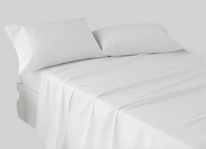 Juego de sabana Burrito blanco 4 piezas. (2 almohadas, encimera y bajera)