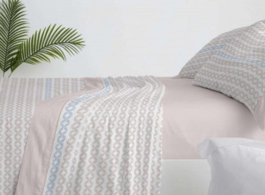 Sábanas de Verano Burrito Blanco con dos fundas de almohadas (150/160cm)