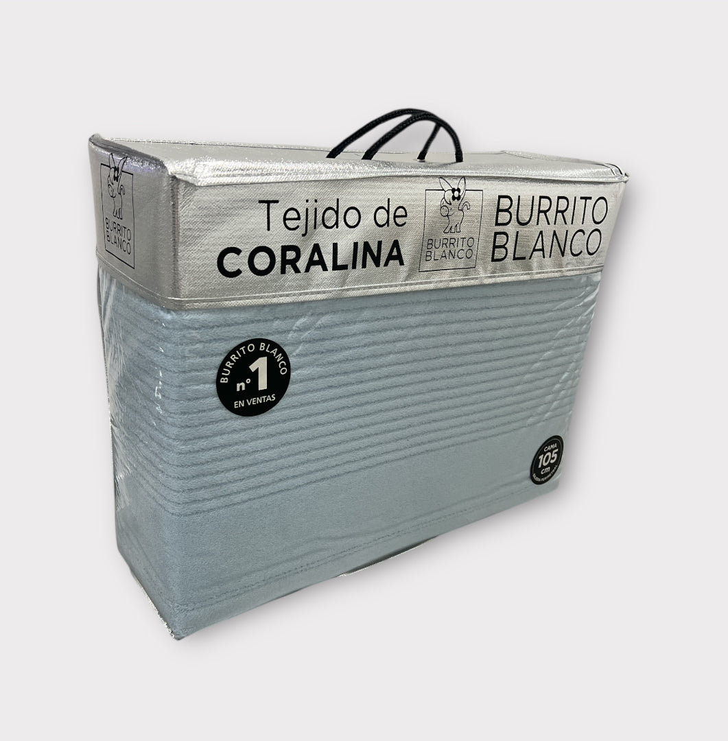 Sábanas de Coralina Burrito Blanco 105cm