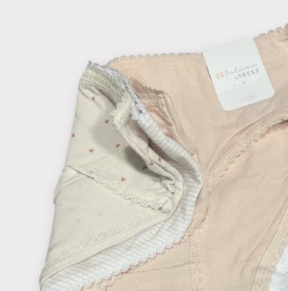 Braguitas algodón niña (pack de 3 unidades) talla 8A a 14A