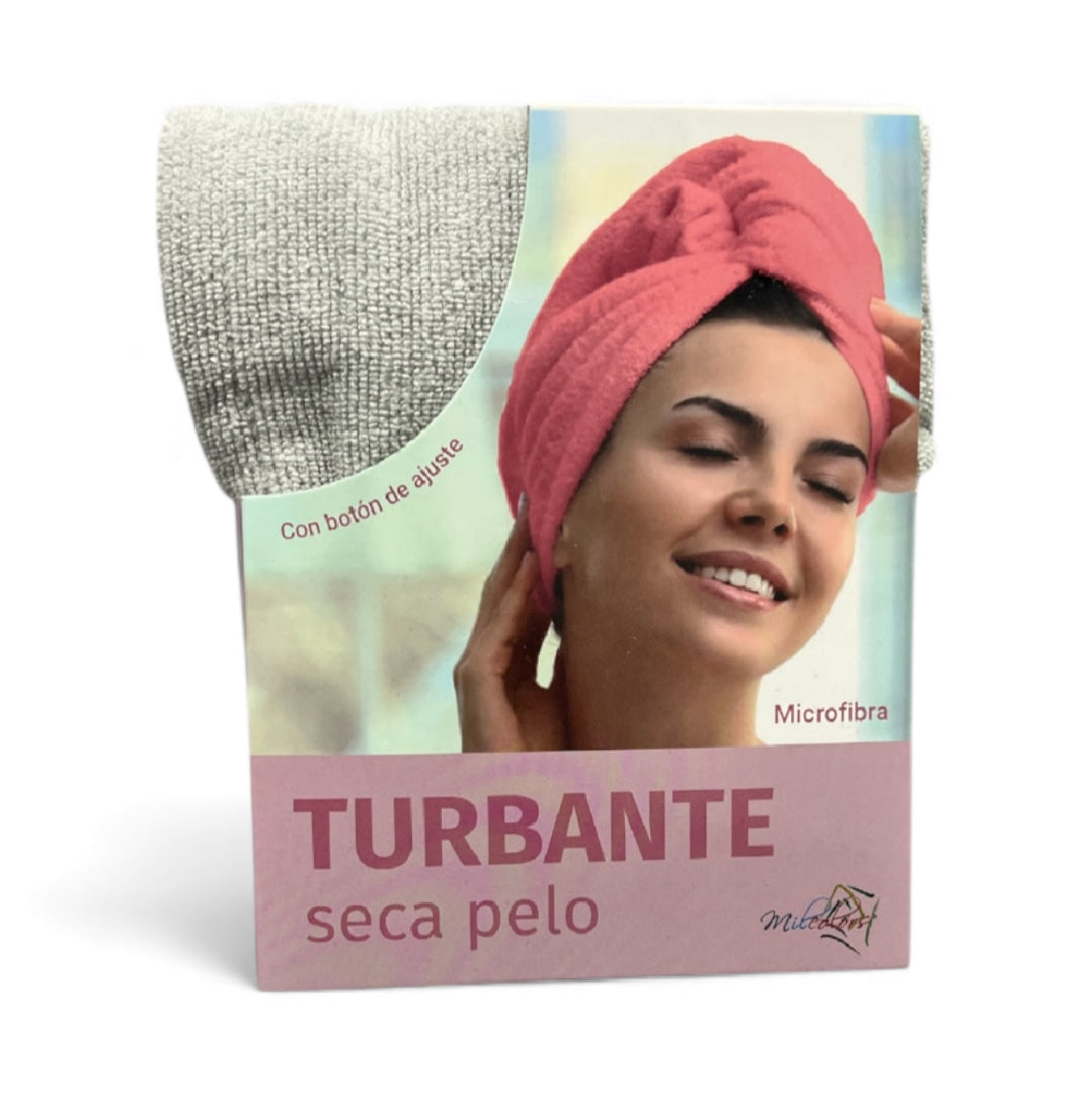 Toalla turbante para el secado del cabello