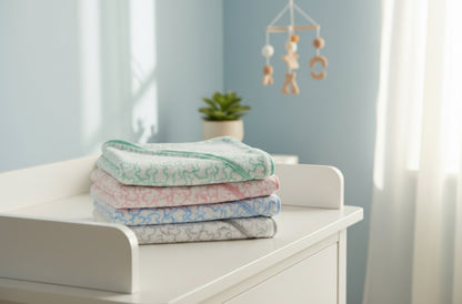 Capa de Baño Bebé con Capucha 100% Algodón – Estampado Ositos