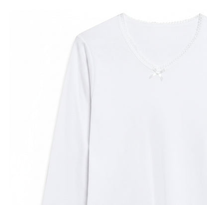 Camiseta manga larga interior algodón Marcha mujer