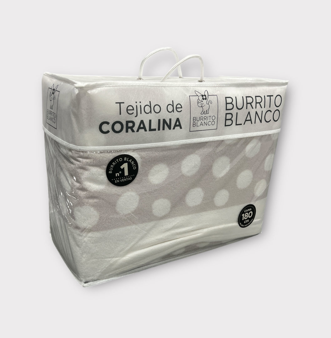 Sábanas de Coralina Burrito Blanco 135 cm