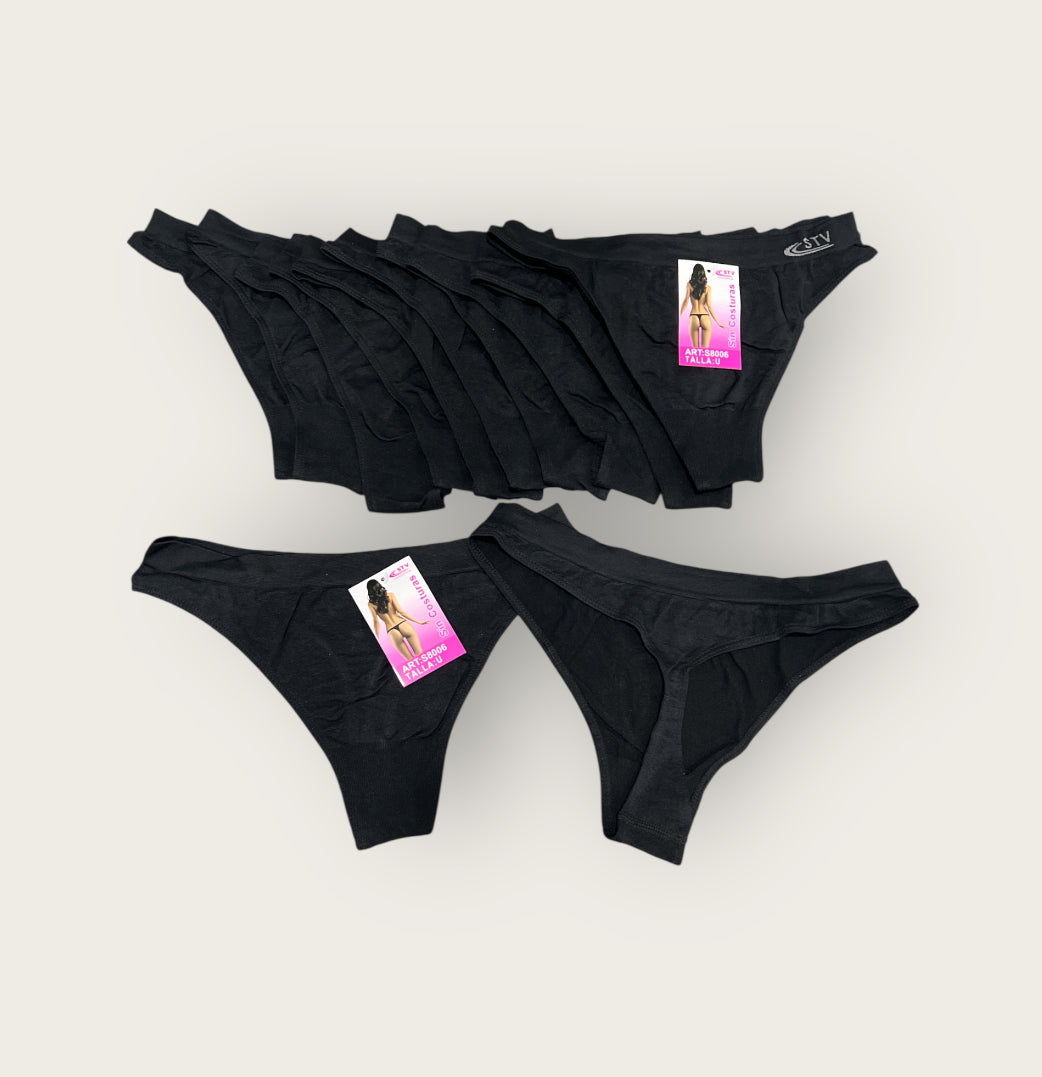 Tanga sin costuras (pack de 6 unidades ) S8006