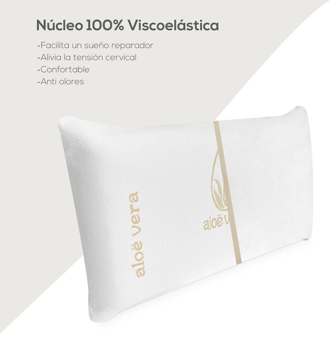 Almohada viscoelastica aloe vera
