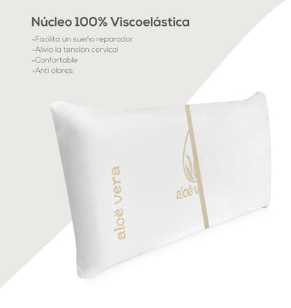 Almohada viscoelastica aloe vera