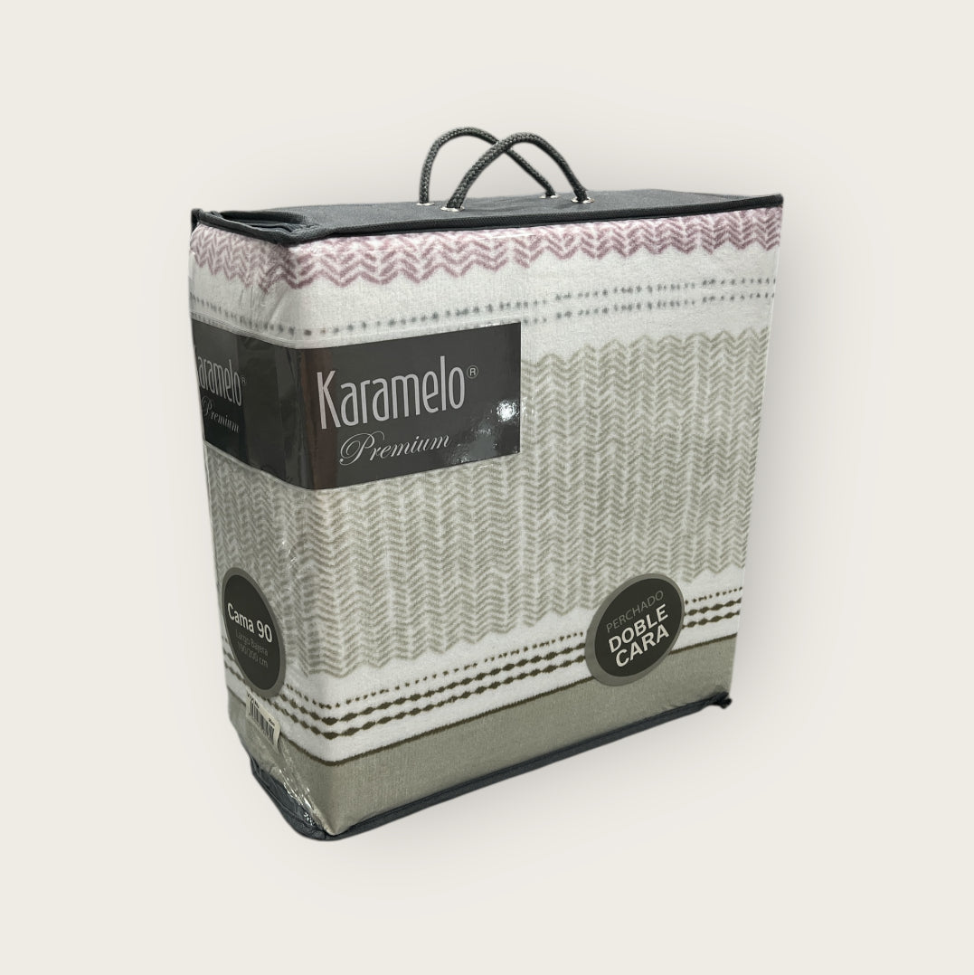 Juego de sábanas de Coralina Karamelo 90cm