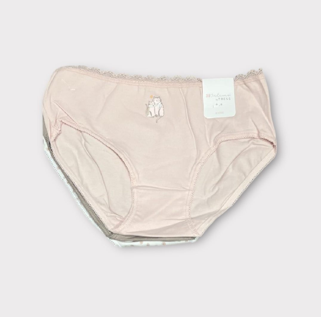 Braguitas clásicas algodón (pack de 3 unidades)by tress