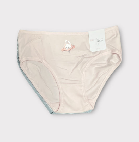 Braguitas algodón niña (pack de 3 unidades) talla 1A a 6A