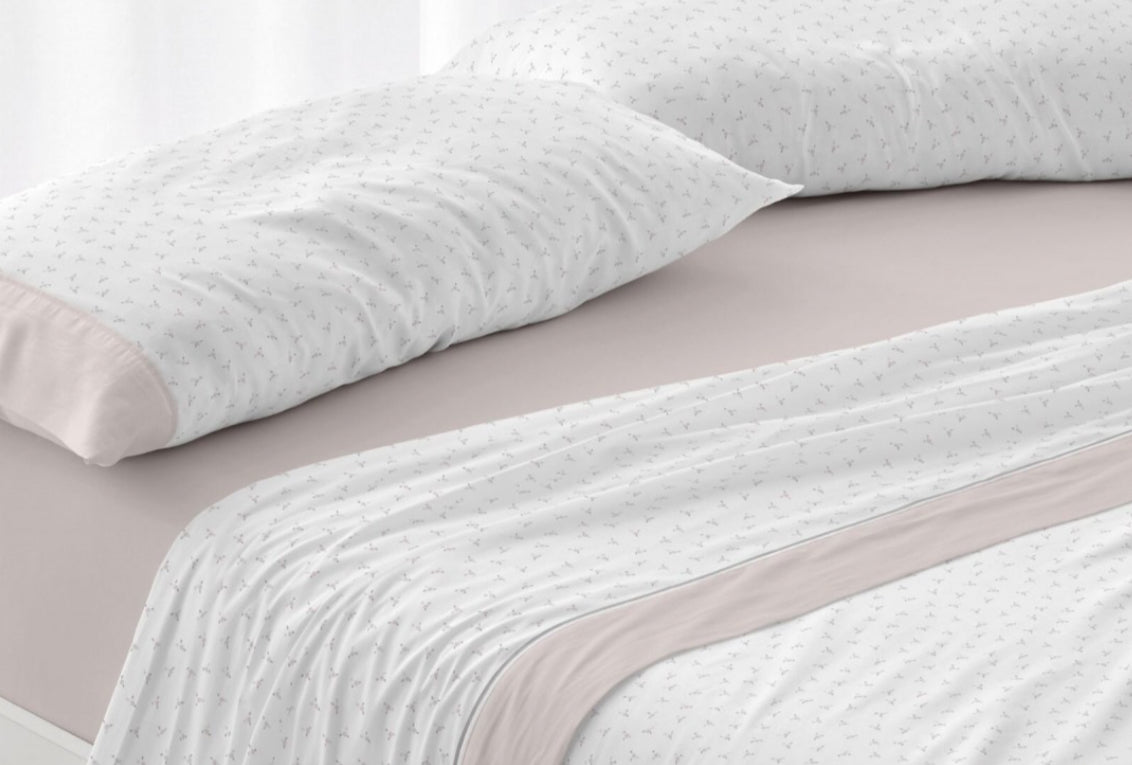 Juegos de sabana Franela Burrito Blanco 105cm