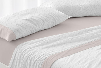 Juegos de sabana Franela Burrito Blanco 105cm