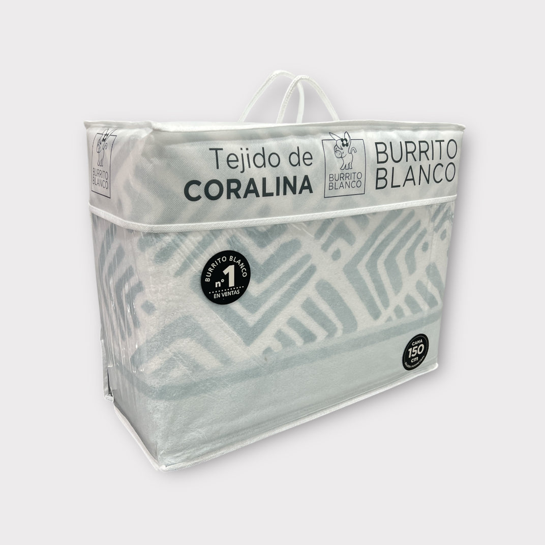 Sábanas de Coralina Burrito Blanco 105cm