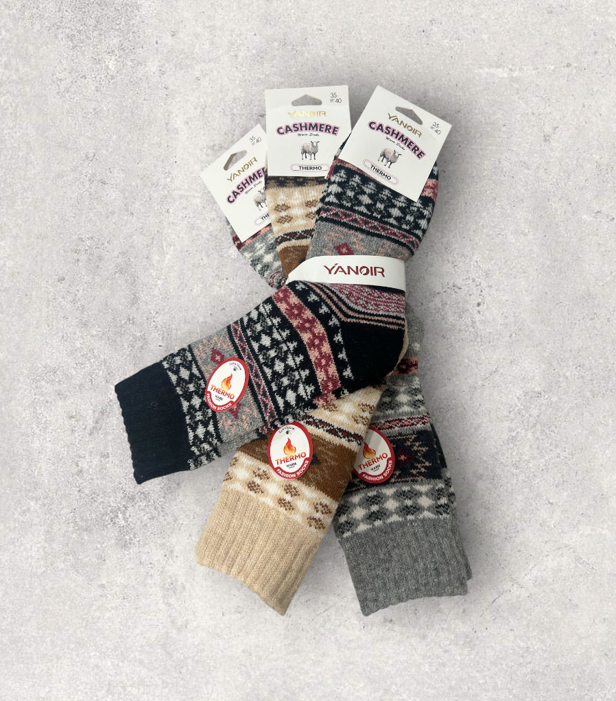 Calcetines térmicos de lana  yanoir cashmere (Pack de 3 pares)