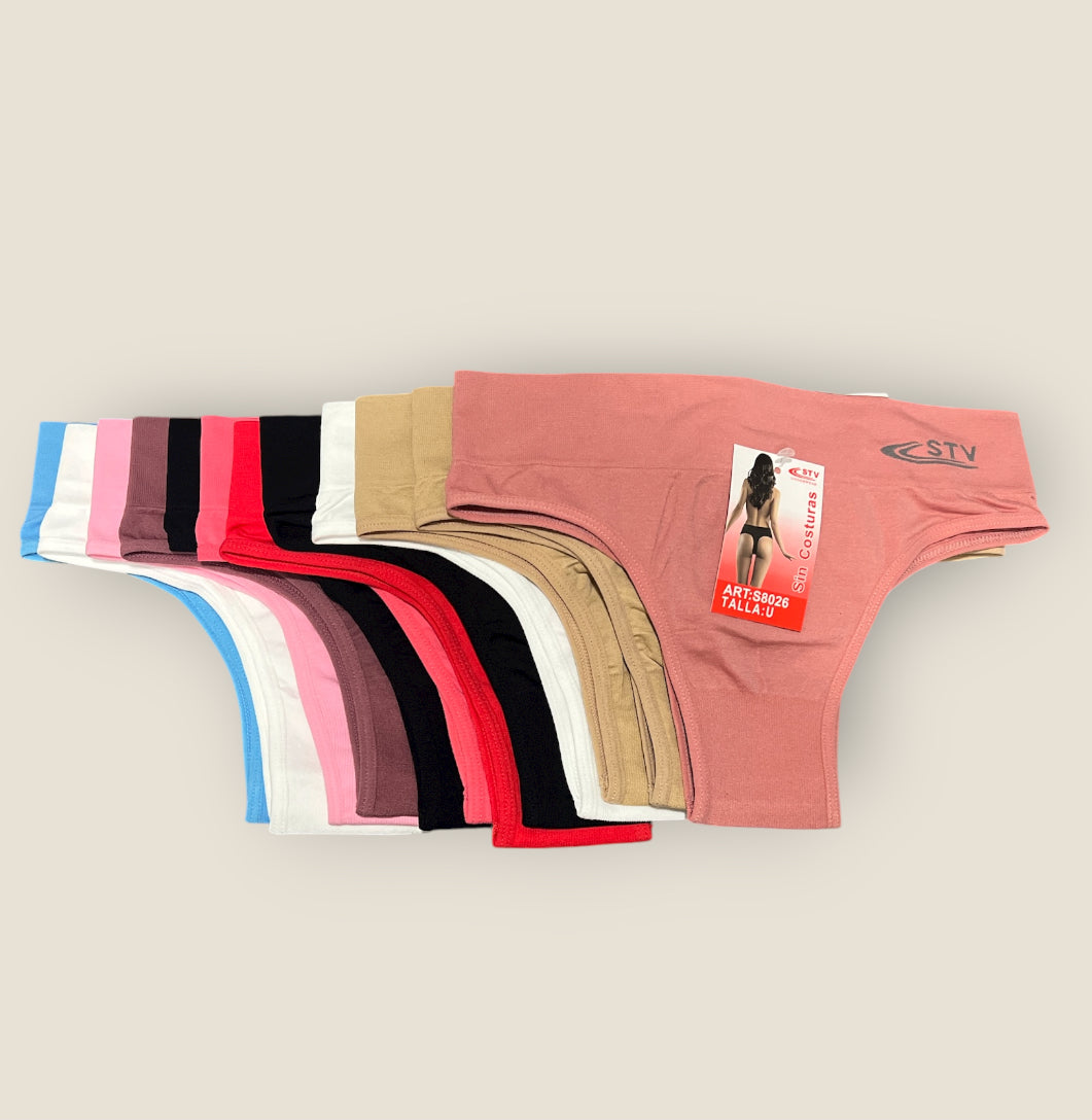 Braguita alta brasileña sin costuras ( pack de 6 unidades ) S8026