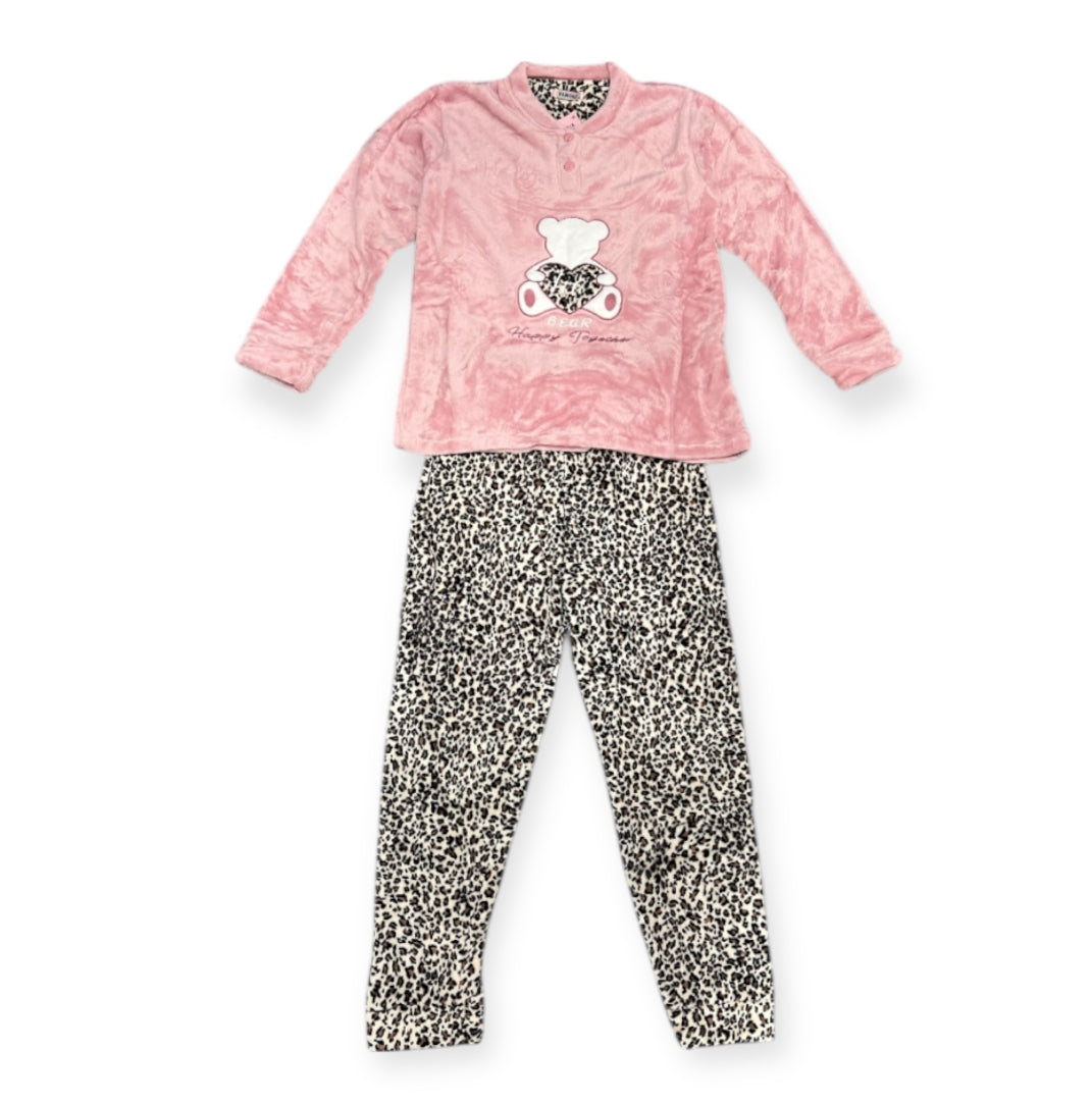 Pijama coralina oso