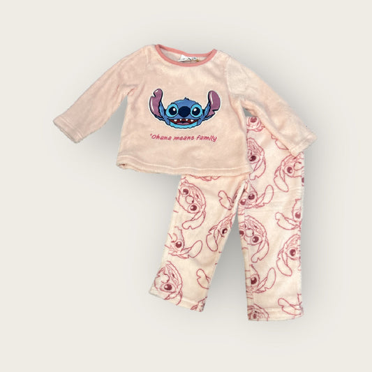 Pijama de coralina niña stitch infantil